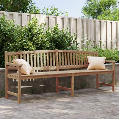 Cossie Solid Teak Wood With Waterbase Finish Outdoor Bench