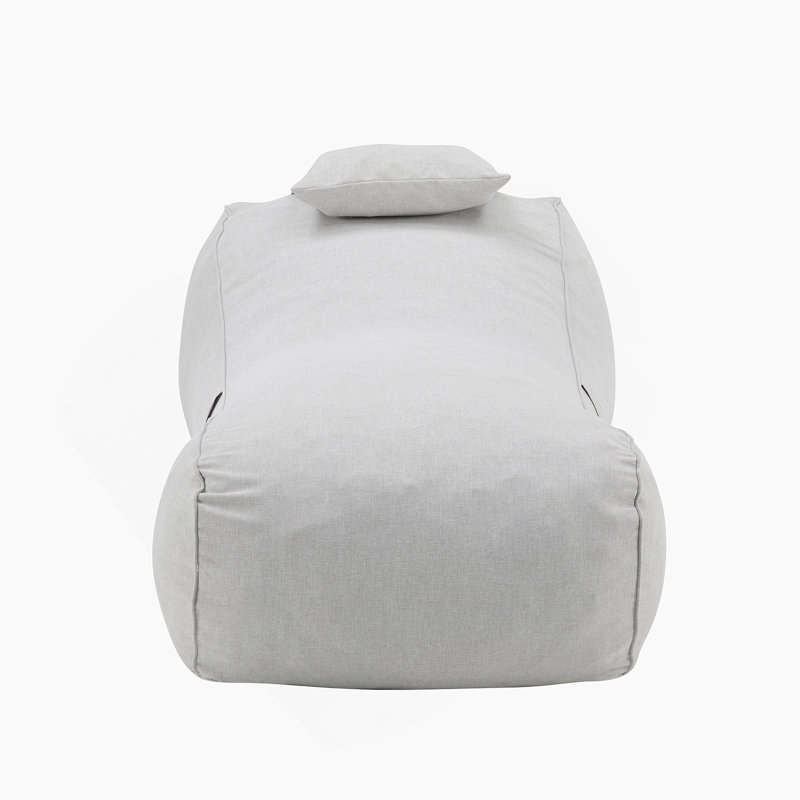 Fauteuil à billes d'extérieur, gris clair, ensemble de 1, 1