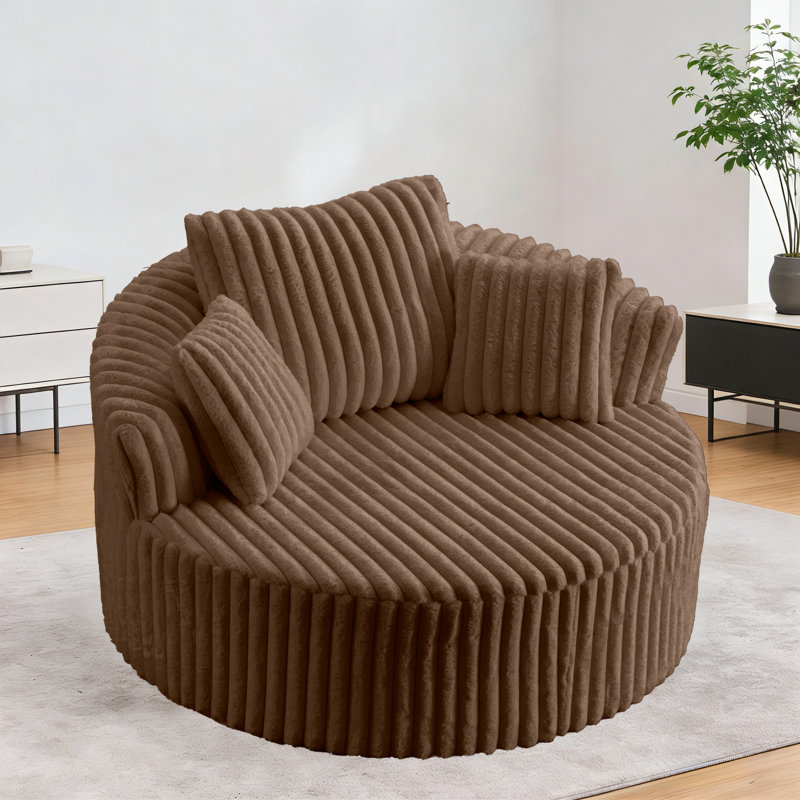 Chaises d'appoint 57 po Cloud, Marron foncé