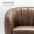 Samouri Modern Channel Tufted Barrel Accent Chair-516721810