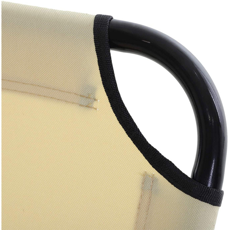 Aalilah Foldable Sun Loungers Oxford Fabric, Beige