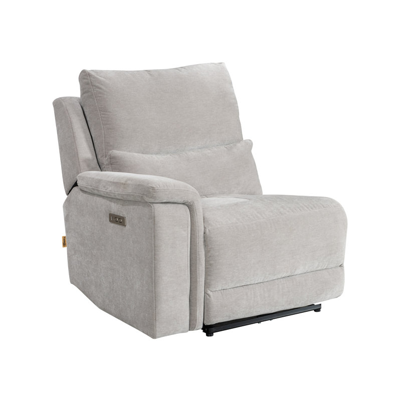 Cloverfield Left-Hand Power Recliner Corner Module - Grey, Left Hand Facing