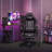 Deep Black Ergonomic Gaming Chair With Massage And Lumbar Support, Footrest And Headrest, Height Adjustable And Swivel.