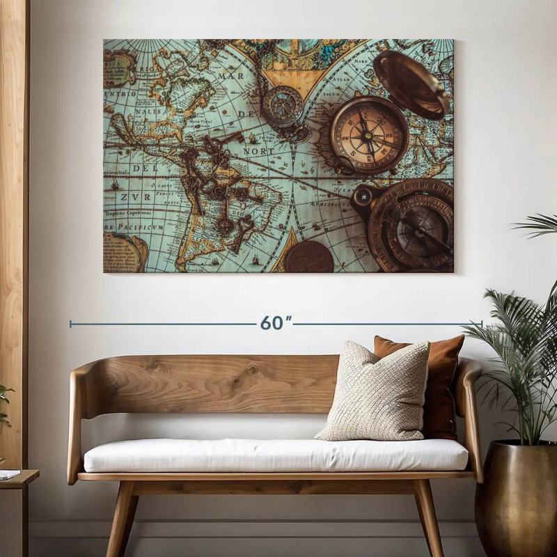 Aletra Maps, 34" H x 51" W