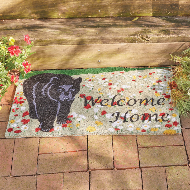 Paillasson Hello Bear 1 pi 6 po x 2 pi 6 po