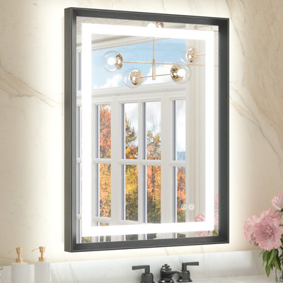 Dineen Front and Backlit LED Bathroom Vanity Mirror
