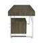 4-drawer Writing Desk Weathered Grey