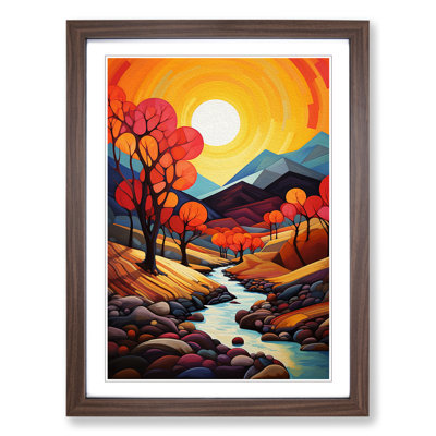 Landscape Orphism No.3 - Framed Print