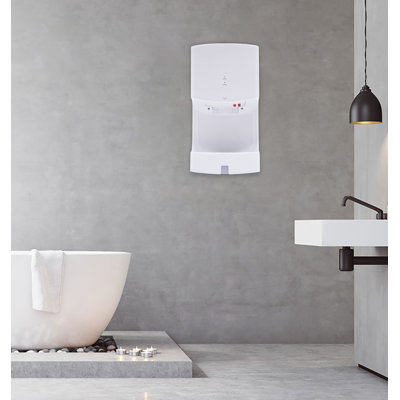 Auto-sensing Hand Dryer Wall Mounted Hot and Cold Modes with Drain Tank
