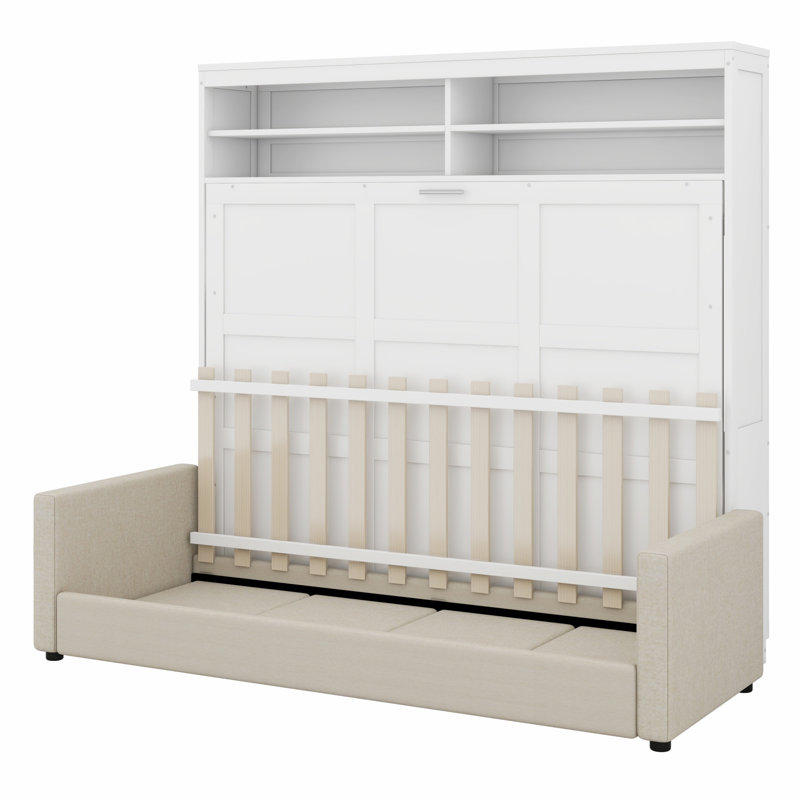 Murphy Bed Wall Bed With Sofa, White