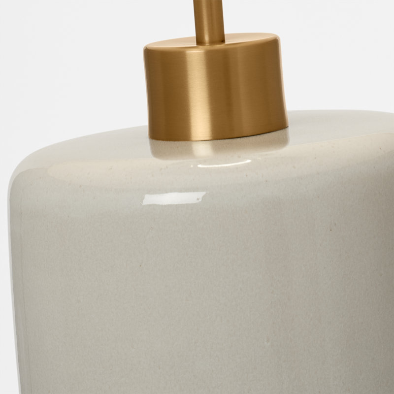 Shanghai LED Table Lamp, Shellish Gray