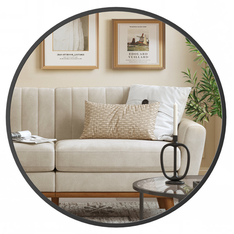 Ashwaq Round Mirror, 40.7cm H x 40.7cm W
