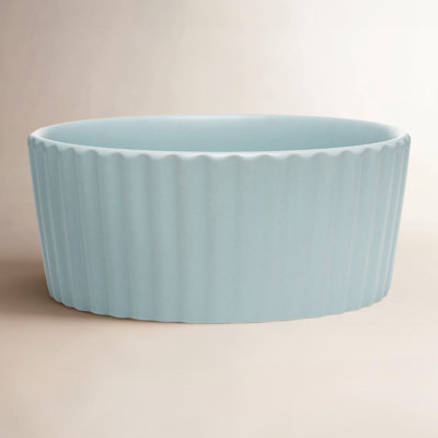 Ripple Ceramic Dog Bowl