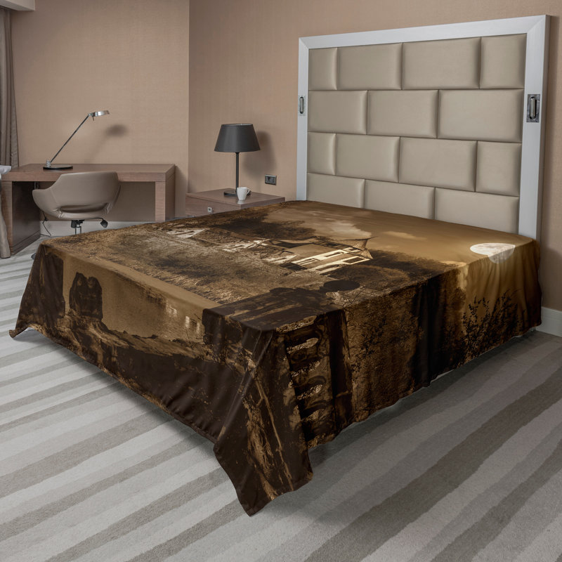 Drap-housse Ambesonne, Drap plat pour très grand lit californien