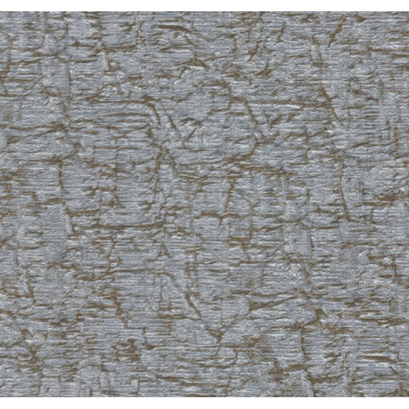 33"LX42"W Textured Wallpaper Roll, Silver/Blue/Brown