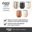 Gobelet de voyage en acier inoxydable 12 oz Oggi Barware-86852952