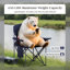 Fauteuil de camping pliant surdimensionné avec porte-gobelet Erwann-513541864-468565105