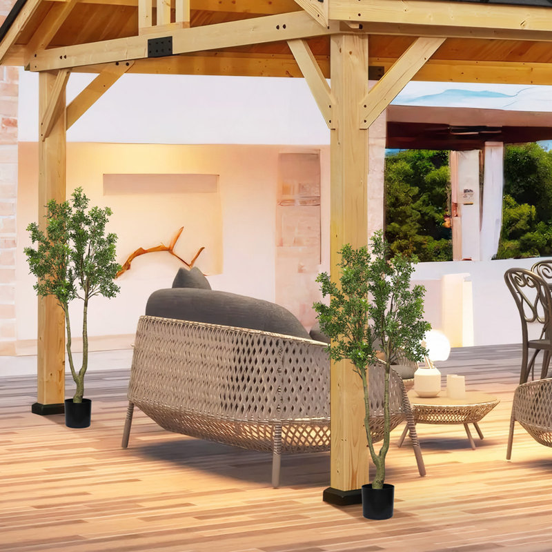 63"H Artificial Olive Tree 1pc/set