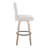 Hank 30" Fixed-Height Barstool With Bent Wood Legs & Round Footrest - Set Of  2-109576108-109576107