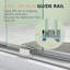 Porte de douche coulissante double demi-cadre l 50 po x l 54 po x H 72 po avec verre trempé transparent de 1/4 po-107141058