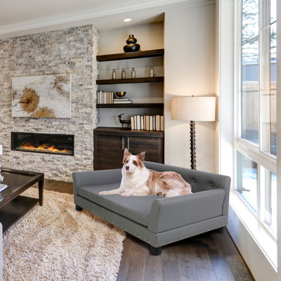 Orthopedic Leather Pet Bed