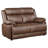 Ellen 2 Piece Sofa And Loveseat Set, Brown Faux Leather