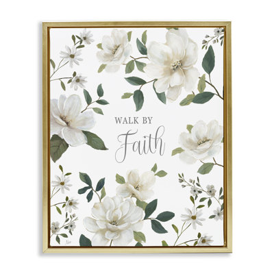Cadre flottant Floral Walk By Faith, design par Nan