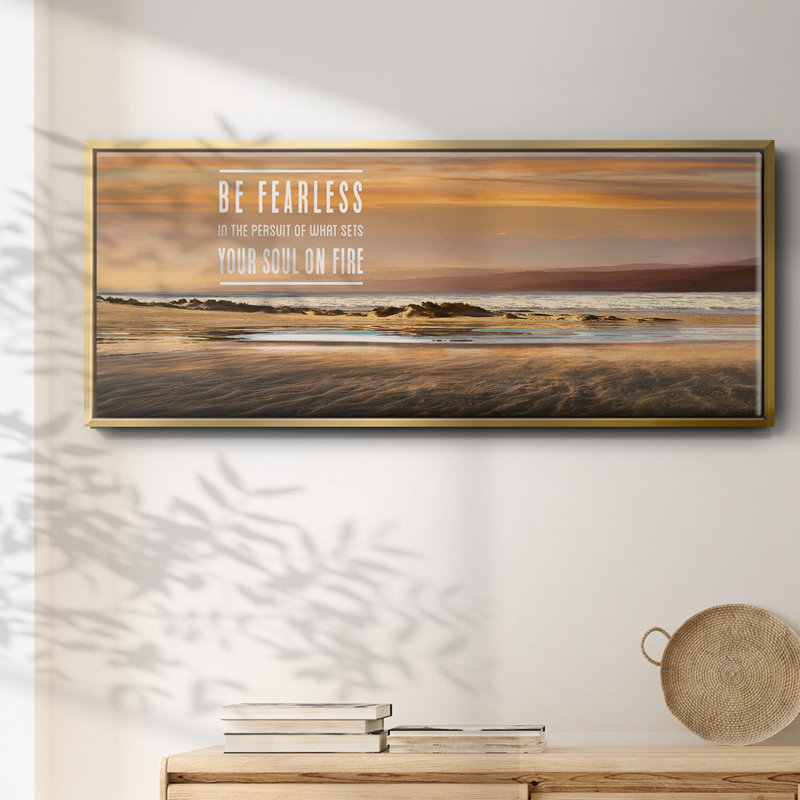 Be Be Fearless - Toile encadrée, H 20 po x l 50 po