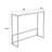 White Quartz Rectangular Console Table