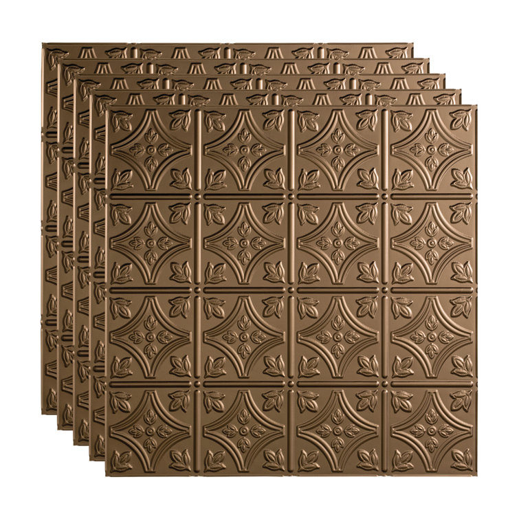 FASÄDE Traditional Style/Pattern 1 Decorative Vinyl 2ft x 2ft Lay in Ceiling Panel