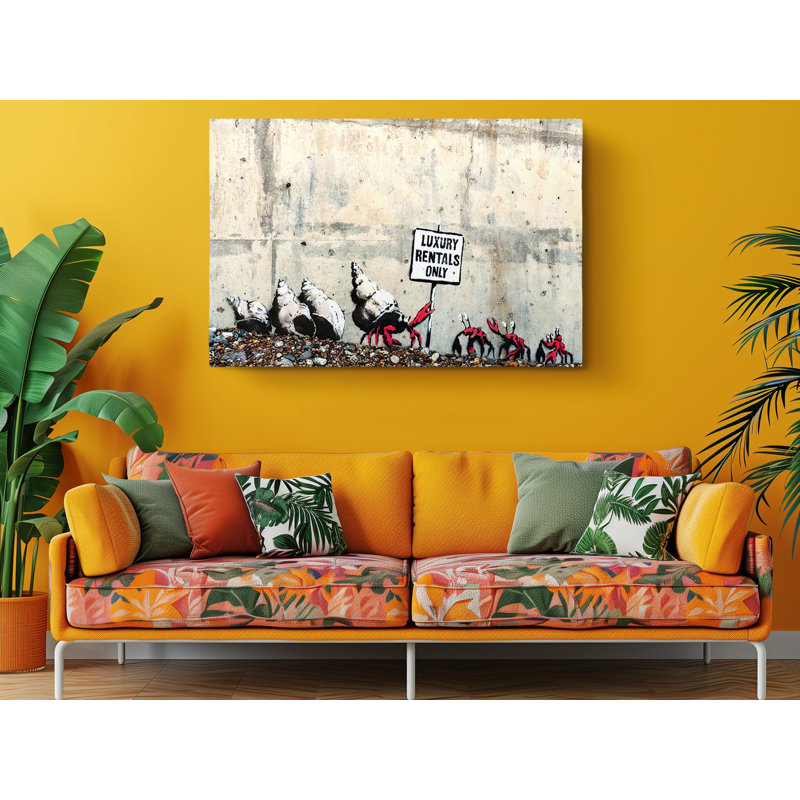 Impression sur toile Banksy, H 16 po x l 24 po