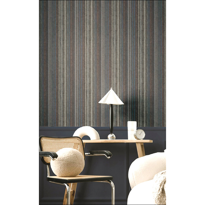 Italian Textures 4 Riga Congo Wallpaper, Blue