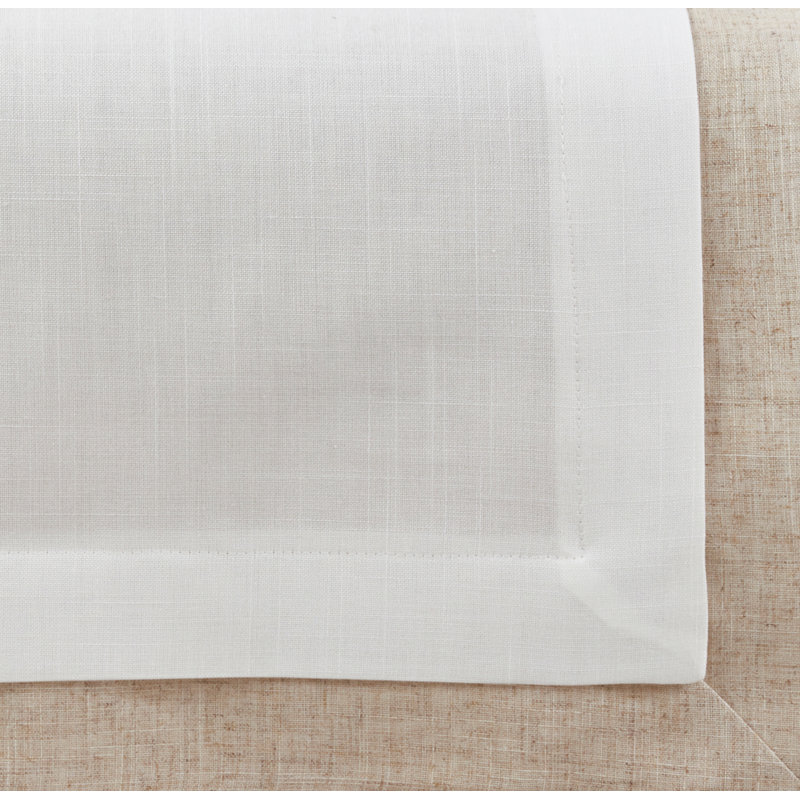 Pennock Thick Border Table Runner, Ivory, 18" x 54"