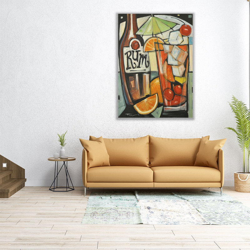 Touriste, boisson, reproduction d'art sur toile, H 16 po x l 12 po