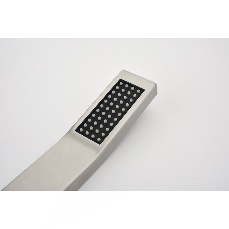 Pomme de douche carrée 10 pouces avec pomme de douche à main (sans valve de contrôle)