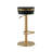 Swivel Upholstered Faux Leather Adjustable Height Counter Stool with Stainless Steel Frame-66939992