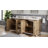 Brookhn 72 In. Double sink Quartz top Bath Vanity in Lustrous Walnut with Hook Faucet and Mirror-627655479