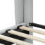 Structure de lit en cuir pour grand lit avec tête et pied de lit à oreilles, lit plateforme tapissier en polyuréthane, support de lattes en bois massif, assemblage facile-271443043-271443041