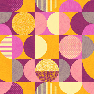Abstract Geometric Pattern by Teddyandmia - Wrapped Canvas Graphic Art