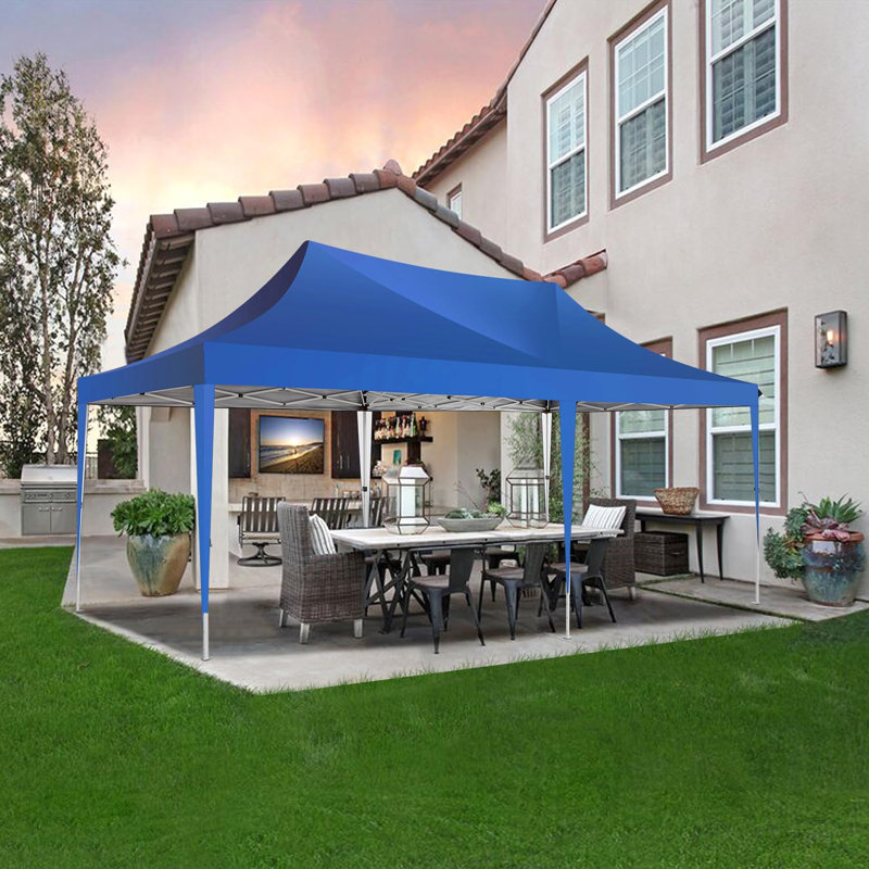 10x20 Pop Up Canopy with 6 Sidewalls, Conical Canopy Tent 10×20 with 3 Adjustable Height Waterproof, UV-Resistant with Carry Bag, Stakes, Ropes for Parties, Commercial, (Frame Upgraded)