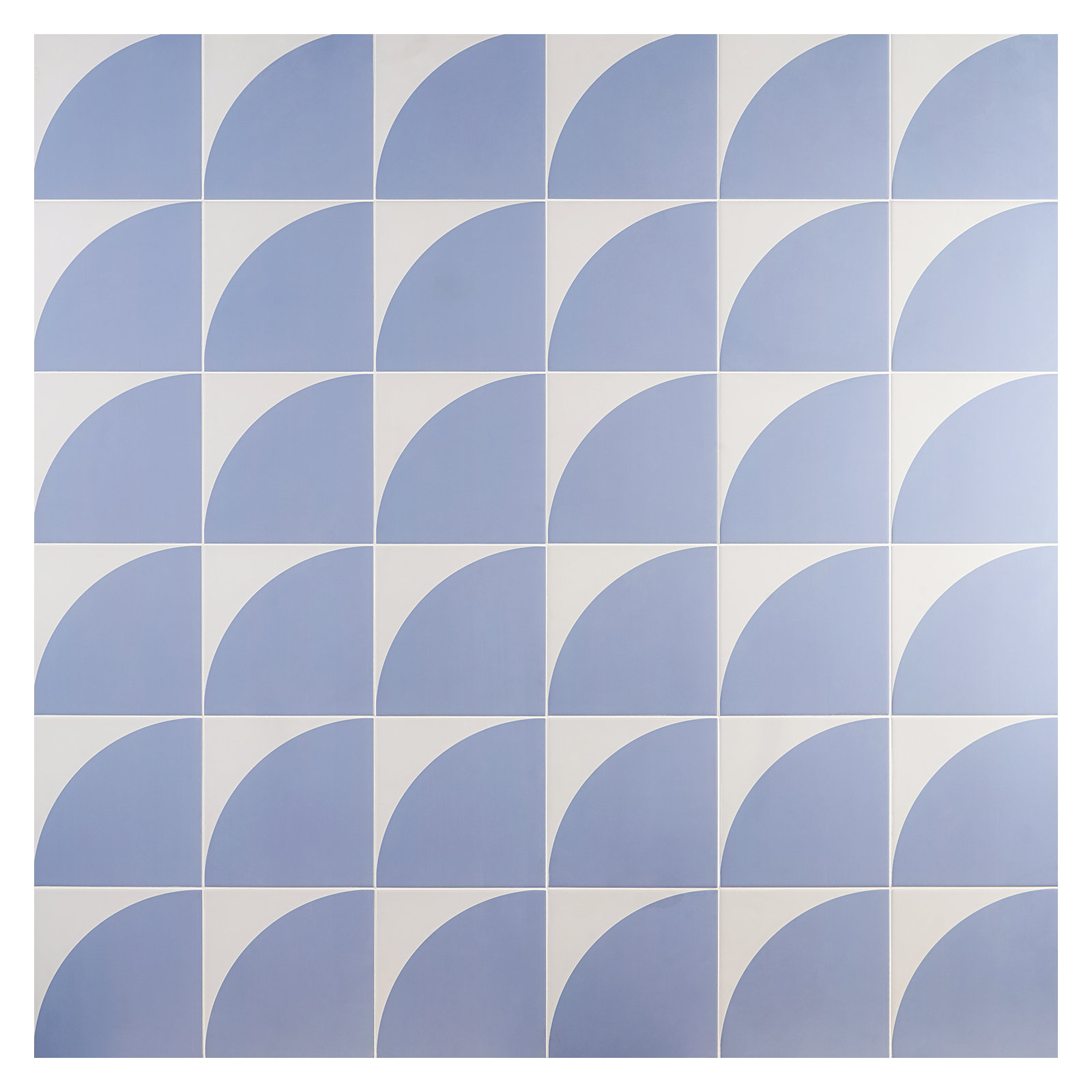 Stacy Garcia Victoria 8" x 8" Porcelain Encaustic Patterned Look Wall & Floor Tile, Blue, 8" W x 8" L