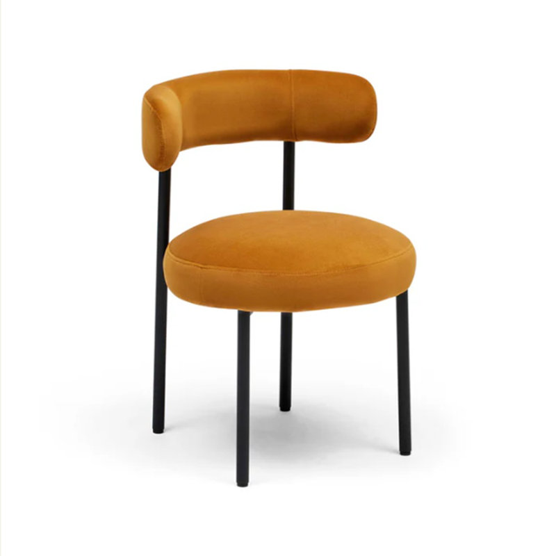 Chaise de salle à manger orange
