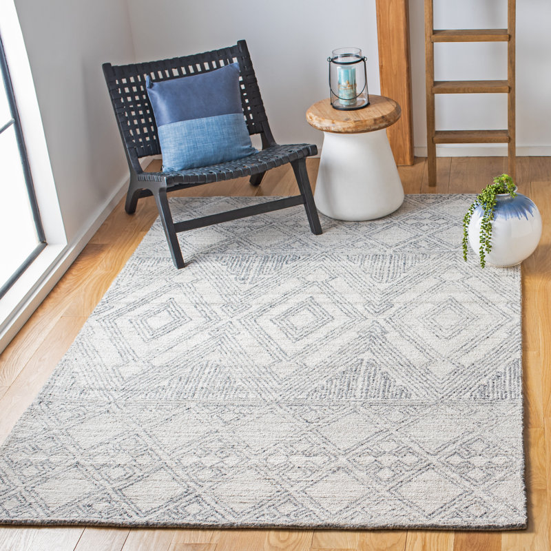 Abstract Hand Tufted Performance Southwestern Rug, Rectangle 10' x 14'