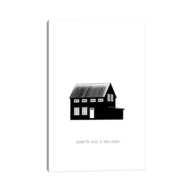 Black House In Iceland by Monika Strigel - Wrapped Canvas Print, 66.04 cm H x 45.72 cm W x 3.175 cm D