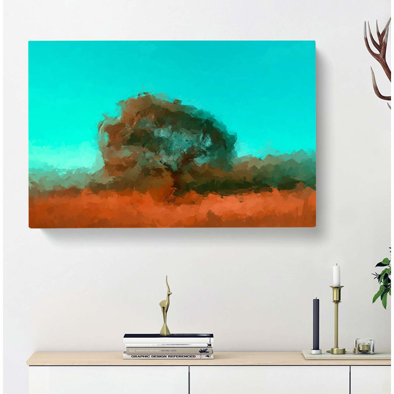 Gazing at the Tree in Abstract - Wrapped Canvas, 35cm H x 50cm W x 3cm D