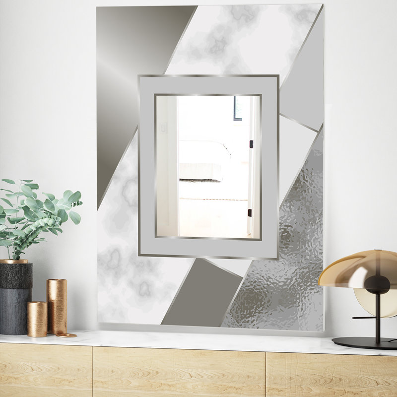 Miroir d'appoint Marbré Marvelous Glam, H 39,4 po x l 29,5 po