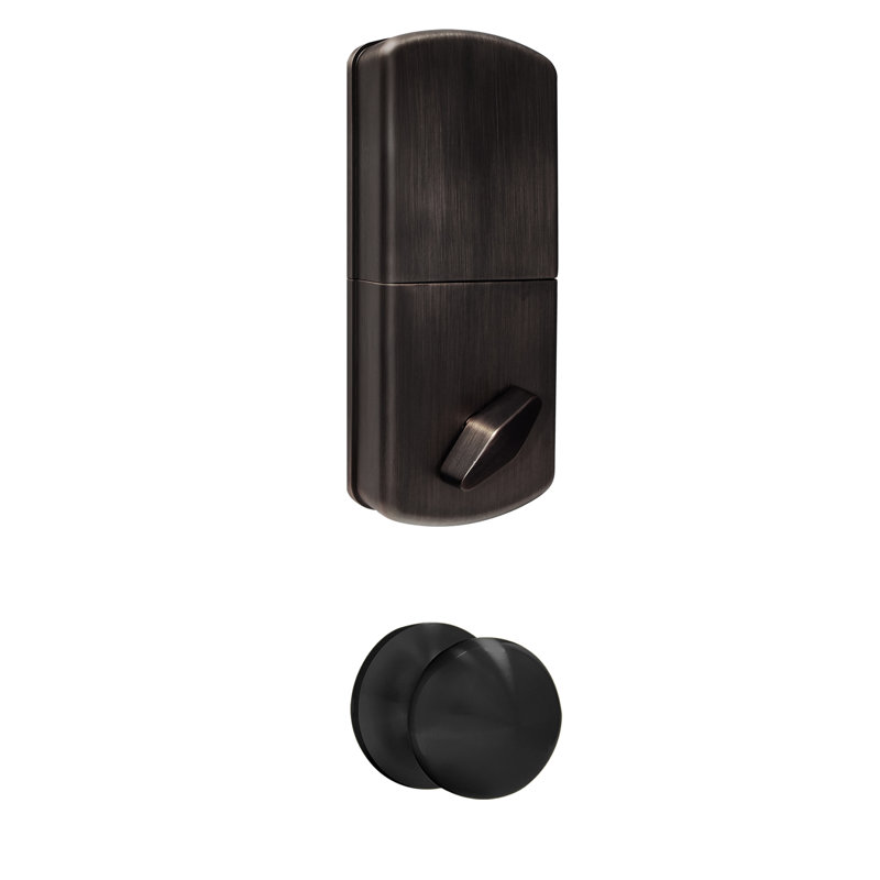 Oil Rubbed Bronze Electronic Deadbolt with Keypad and Handle