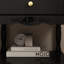Table de chevet 2 tiroirs en noir-1173914160