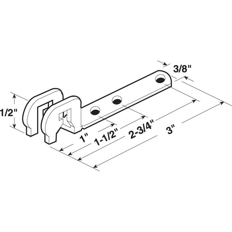 Pieds d'équilibre en spirale Prime-Line, 5/8 po, fenêtre non inclinable