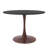 Hallett Round Dining Table With MDF Table Top And Steel Pedestal Base For Modern Kitchen And Dining Room-1101635814-1101635812